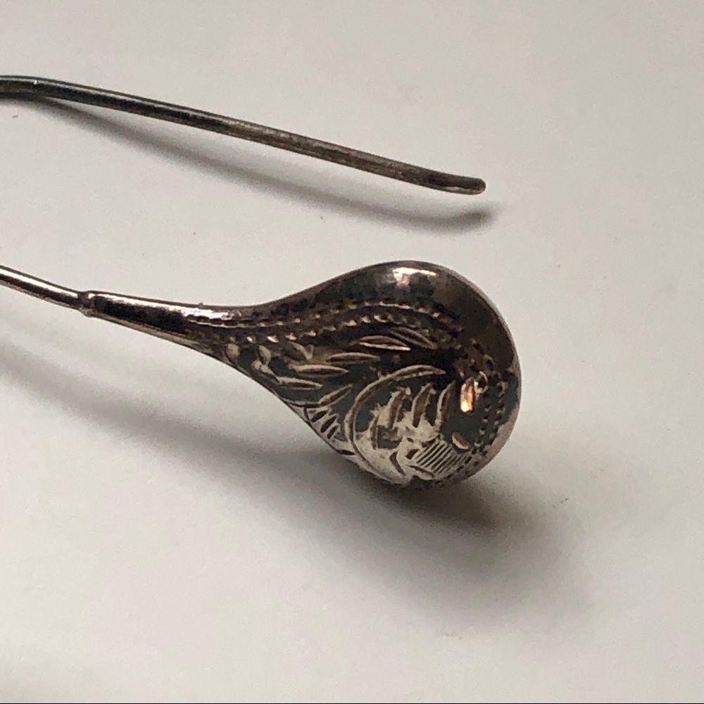 Trio of Earrings - Silver & Tiger Eye - Picture 6 of 10